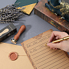 CRASPIRE Round Wax Seal Brass Blank Stamp AJEW-CP0007-45A-3