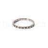 Minimalist Stainless Steel Ring Women Hollow Flower Design Jewelry Ring EM2206-7-1
