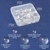 56Pcs 5 Styles Transparent Glass Cabochons GGLA-FS0001-03-5