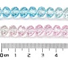 Transparent Painted Glass Beads Strands DGLA-A034-T6mm-A21-3
