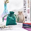  12Pcs 6 Colors Velvet Bags Drawstring Jewelry Pouches TP-NB0001-24-5
