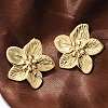 304 Stainless Steel Stud Earrings for Women EJEW-U047-28G-3