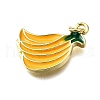 Brass Enamel Pendants KK-B136-07G-10-2