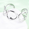 304 Stainless Steel Cuff Bangles for Women BJEW-D306-07P-1