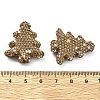 Christmas Tree Polymer Clay Rhinestone Beads CLAY-NH0001-14B-3