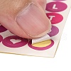 Scrapbooking Round with Capital Letter Self Adhesive Stickers DIY-I071-A02-3