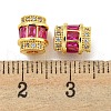 Rack Plating Brass Cubic Zirconia Beads KK-L215-316A-01G-3