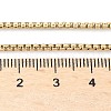 Ion Plating(IP) 304 Stainless Steel Venetian Chain Necklace Making STAS-A028-N032G-4