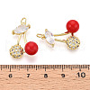 Brass Micro Pave Cubic Zirconia Pendants KK-N265-05G-3