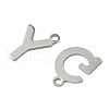 200Pcs 26 Style 201 Stainless Steel Charms STAS-FS0001-44-2