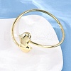 Heart Brass Bangles for Women BJEW-Q060-04G-3