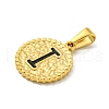 Ion Plating(IP) 304 Stainless Steel Enamel Pendants STAS-R231-19I-G-2