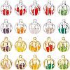 ARRICRAFT 20Pcs 2 Style Iron Lantern Charms IFIN-AR0001-19-1