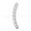 304 Stainless Steel Curved Tube Beads STAS-M071-03F-P-2