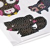 DIY Owl Diamond Painting Stickers Kits For Kids X-DIY-O016-19-3