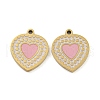 316 Surgical Stainless Steel Enamel Pendants STAS-M073-10G-1