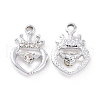 Alloy Rhinestone Pendants ALRI-C008-14P-1