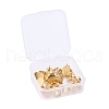 24Pcs 3 Size PVD Vacuum Plating 304 Stainless Steel Stud Earring Findings STAS-ZZ0001-06G-5