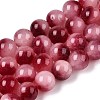 Dyed Natural White Jade Beads Strands G-T138-10mm-210-23-4