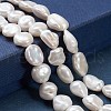 Natural Baroque Pearl Keshi Pearl Beads Strands PEAR-K004-31-A-2