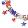 Glass Bead Stretch Bracelets BJEW-TA00598-4