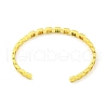 Brass Micro Pave Clear Cubic Zirconia Open Cuff Bangles BJEW-Z062-26G-3