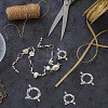 GOMAKERER 8Pcs 4 Styles 304 Stainless Steel Smooth Surface Spring Ring Clasps STAS-GO0001-23-5