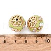 Handmade Resin Indonesia Round Beads IPDL-P005-07KCG-01-3