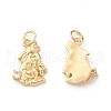 Eco-Friendly Brass Micro Pave Cubic Zirconia Pendants KK-I698-36G-1
