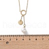 304 Stainless Steel Crystal Rhinestone Round Disc Pendant Necklaces NJEW-A045-03G-5