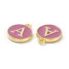 Golden Plated Alloy Enamel Charms ENAM-XCP0001-13A-3