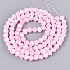 Baking Paint Glass Beads Strands DGLA-N015-8mm-02-2