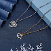 Unicraftale 304 Stainless Steel Satellite Chain Necklaces NJEW-UN0001-20-3