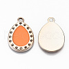 UV Plating Acrylic Pendant Rhinestone Settings OACR-R252-03-06LG-2