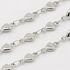 304 Stainless Steel Heart Chains CHS-K001-53-4mm-1