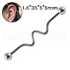 304 Stainless Steel Long Barbell Cartilage Earrings FS-WGA4435-10-1