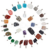 SUNNYCLUE Natural & Synthetic Mixed Gemstone Pendants G-SC0001-36-1