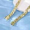 9MM Brass Cuban Link Chain Necklaces NJEW-Q051-01G-3