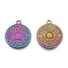 Ion Plating(IP) 201 Stainless Steel Pendants STAS-N098-220M-1