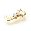 Brass Micro Pave Cubic Zirconia Pendants KK-M310-01G-10-2