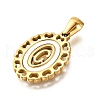 Golden 304 Stainless Steel Pendants STAS-K300-02G-C-2