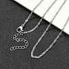 304 Stainless Steel Singapore Chain Necklaces NJEW-Z084-02P-01-2