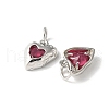 Brass Micro Pave Cubic Zirconia Pendants KK-U067-10P-02-2