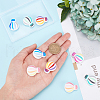 SUNNYCLUE 10Pcs 5 Colors Food Grade Eco-Friendly Silicone Focal Beads SIL-SC0001-07-3