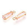 Faceted Glass Pendants GLAA-T010-004H-2