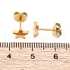 Ion Plating(IP) 304 Stainless Steel Ear Studs X-EJEW-P045-05G-3