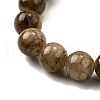 Natural Striped Stone Beads Strands G-D315-A01-03-6mm-4
