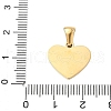 304 Stainless Steel Pave Natural White Shell Heart with Initial Slice Pendants STAS-R168-25G-K-3