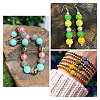 20Pcs 5 Colors Polymer Clay Pave Rhinestone Beads CLAY-TA0001-33-8