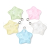 Translucent Resin Pendants RESI-A025-06B-1